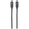 Manhattan USB-C–USB-C kaabel, 1 m, isane–isane, must, 10 Gbps (USB 3.2 Gen2 ehk USB 3.1), 3 A (kiirlaadimine), SuperSpeed+ USB, eluaegne garantii, samaväärne tootega USB31CC1M