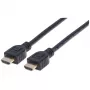 Manhattan HDMI 4K@60Hz kaabel Ethernetiga - CL3 reitinguga, 5m, sobib seina paigaldamiseks, kõikidele 4K ja 1080p/HD kasutustele - täiendamiseks või tuleviku tarbeks, pistik-pistik, must, Ultra HD 4k x 2k, eluaegne garantii, ülikiire