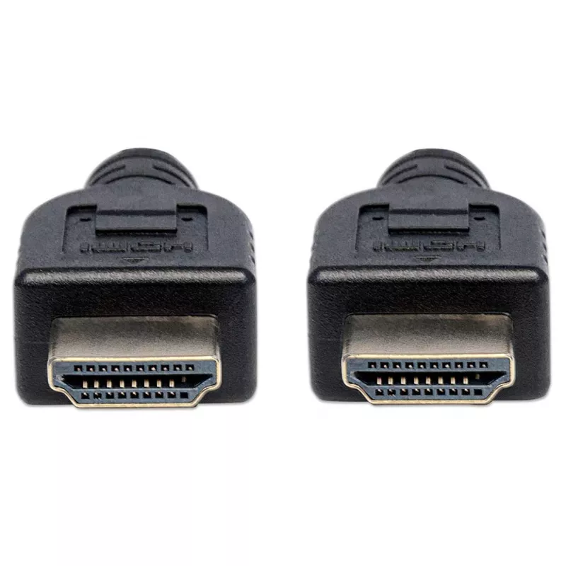 Manhattan HDMI 4K@60Hz kaabel Ethernetiga - CL3 reitinguga, 5m, sobib seina paigaldamiseks, kõikidele 4K ja 1080p/HD kasutustele - täiendamiseks või tuleviku tarbeks, pistik-pistik, must, Ultra HD 4k x 2k, eluaegne garantii, ülikiire