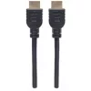 Manhattan HDMI 4K@60Hz kaabel Ethernetiga - CL3 reitinguga, 5m, sobib seina paigaldamiseks, kõikidele 4K ja 1080p/HD kasutustele - täiendamiseks või tuleviku tarbeks, pistik-pistik, must, Ultra HD 4k x 2k, eluaegne garantii, ülikiire