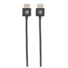 Manhattan HDMI-kaabel Ethernetiga (ülipaksus), 4K@60Hz (Premium High Speed), 1m, isane-isanele, must, Ultra HD 4k x 2k, täielikult varjestatud, kullatud kontaktid, eluaegne garantii