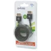 Manhattan HDMI-kaabel Ethernetiga (üliohuke), 4K@60Hz (Premium High Speed), 1,8 m, isane-isane, must, Ultra HD 4k x 2k, täielikult varjestatud, kullatud kontaktid, eluaegne garantii