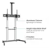 Manhattan Trolley Mount Stand for TV & Monitors, For screens: 37 inch to 100 inch,VESA compatibility:all between 200x200 to 1000x600mm -check the dimensions of the four mounting holes on back of screen to ensure it fits,Max 80kg,Height adjustable 1200 to 1600mm,LFD,Bracket
