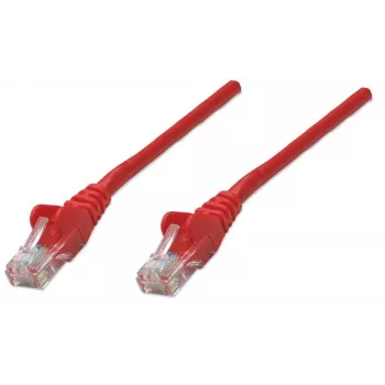 Intellinet võrguparanduskaabel, Cat6, 0,5 m, punane, CCA, U/UTP, PVC, RJ45, kullatud kontaktid, takerdumisvaba, kaitsemuhviga, eluaegne garantii