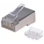 Intellinet RJ45 modulaarpistikud Pro Line, Cat6A, STP, 3-kontaktne, massiiv- ja keerukaablile, 50 µ kullatud kontaktid, 70 tk pakendis