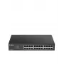 D-Link 24-pordiline Gigabit nutikas hallatav kommutaator, hallatud, L2, Gigabit Ethernet (10/100/1000), raamile paigaldatav, 1U