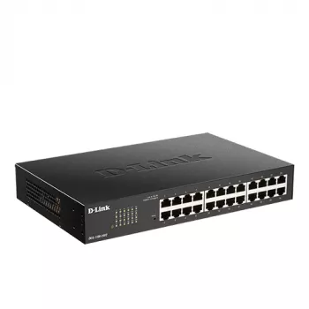 D-Link 24-pordiline Gigabit nutikas hallatav kommutaator, hallatud, L2, Gigabit Ethernet (10/100/1000), raamile paigaldatav, 1U
