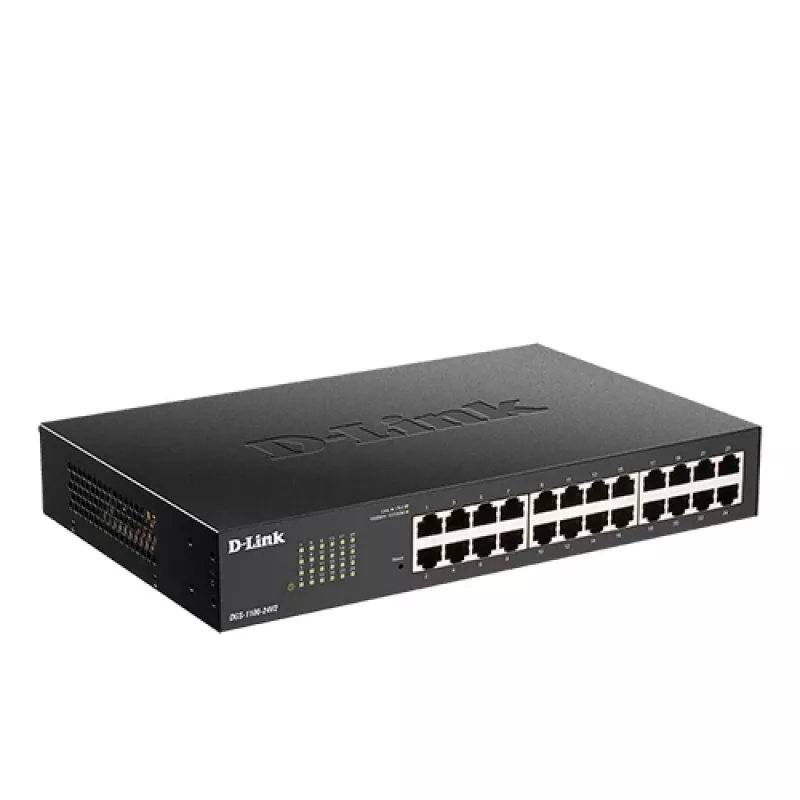 D-Link 24-pordiline Gigabit nutikas hallatav kommutaator, hallatud, L2, Gigabit Ethernet (10/100/1000), raamile paigaldatav, 1U