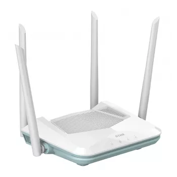 D-Link EAGLE PRO AI AX1500 nutiruuter traadita ruuter Gigabit Ethernet kahesagedus (2,4 GHz / 5 GHz) valge