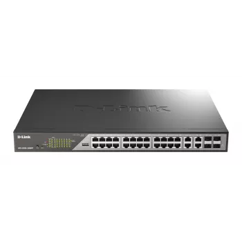 D-Link DSS-200G-28MPP võrgulüliti hallatav L2 Gigabit Ethernet (10/100/1000) Power over Ethernet (PoE) 1U Hall