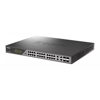 D-Link DSS-200G-28MPP võrgulüliti hallatav L2 Gigabit Ethernet (10/100/1000) Power over Ethernet (PoE) 1U Hall