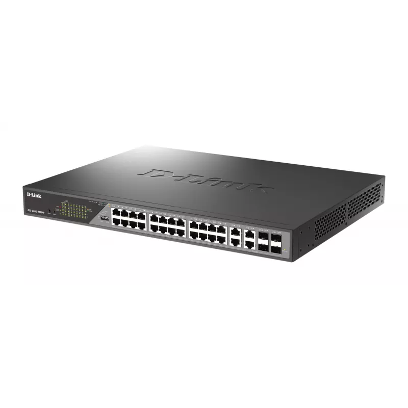 D-Link DSS-200G-28MPP võrgulüliti hallatav L2 Gigabit Ethernet (10/100/1000) Power over Ethernet (PoE) 1U Hall