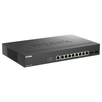 D-Link DMS-1250-10SP/E võrgukommutaator Hallatav 2.5G Ethernet (100/1000/2500) Power over Ethernet (PoE) Must