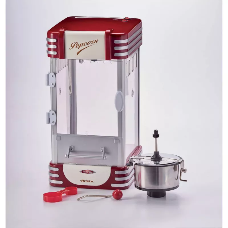 Ariete 2953 Popcorn Popper XL, kogumaht 2,4 l, kausi maht 700 g, 310 W, punane/valge, 290 x 340 x 520 mm