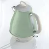 Ariete 2869 Vintage elektriline veekeetja, roostevaba teras, 1,7 L, automaatne väljalülitus, 2000 W, vee, tee ja ürdijookide jaoks, pastellroheline