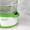 Ariete 911 Healthy Steam - elektriauruti - 3 korvi - riisianum - taimer 60 min - 800 vatti - 9 liitrit - valge ja roheline