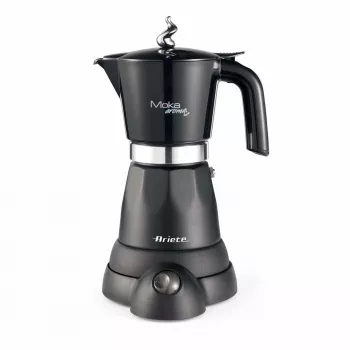 Ariete 1368 Moka Aroma, elektriline mokakann, 4/6 tassi, 480 W, automaatne väljalülitus, hoiab temperatuuri 30 kraadi juures, must
