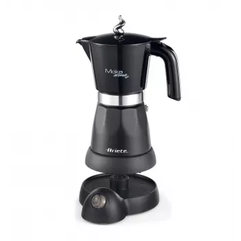 Ariete 1368 Moka Aroma, elektriline mokakann, 4/6 tassi, 480 W, automaatne väljalülitus, hoiab temperatuuri 30 kraadi juures, must
