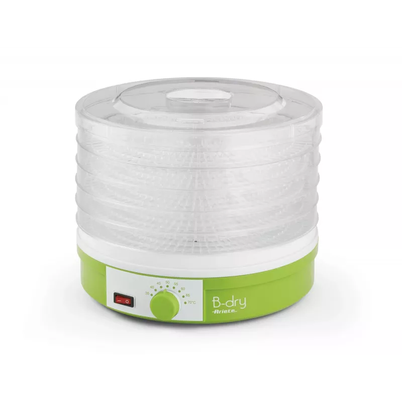 Ariete 616 B-Dry Dehydrator - toidukuivati - puuviljad, köögiviljad, kuivatatud liha - temperatuur 35 °C / 70 °C - 245 W - roheline