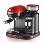 Ariete 1318 Moderna espressomasin integreeritud kohviveskiga, kohviubadele ja jahvatatud kohvile, piimavahustajaga cappuccino valmistaja, 1 ja 2 tassi filter, 1080 W, 800 cc, punane