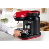 Ariete 1318 Moderna espressomasin integreeritud kohviveskiga, kohviubadele ja jahvatatud kohvile, piimavahustajaga cappuccino valmistaja, 1 ja 2 tassi filter, 1080 W, 800 cc, punane