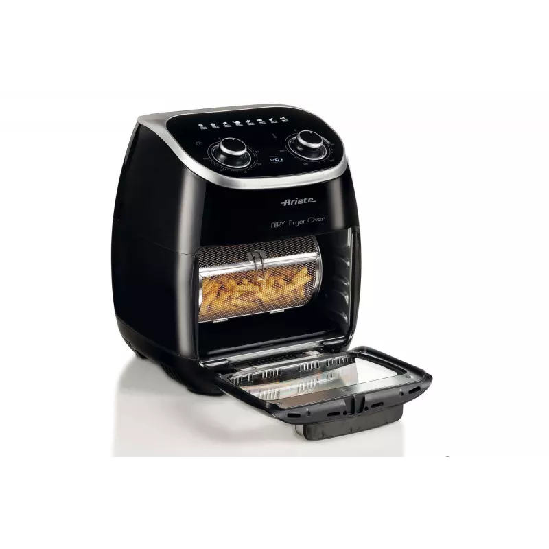 Ariete 4619 Airy Fryer Oven - õhufritüür ja elektriahi koos rotisseriiga - pöörlev korv - kuivati - 2000 W - 11 liitrit - teras