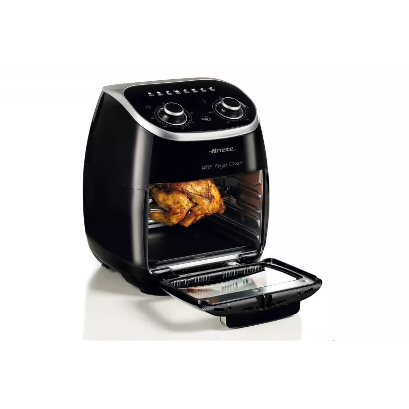 Ariete 4619 Airy Fryer Oven - õhufritüür ja elektriahi koos rotisseriiga - pöörlev korv - kuivati - 2000 W - 11 liitrit - teras