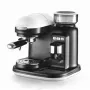 Ariete 1318 Moderna espressomasin integreeritud kohviveskiga, kohviubadele ja jahvatatud kohvile, piimavahustaja cappuccino valmistamiseks, 1 ja 2 tassi filter, 1080 W, 800 ml, valge