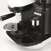 Ariete 1318 Moderna espressomasin integreeritud kohviveskiga, kohviubadele ja jahvatatud kohvile, piimavahustaja cappuccino valmistamiseks, 1 ja 2 tassi filter, 1080 W, 800 ml, valge