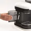 Ariete 1318 Moderna espressomasin integreeritud kohviveskiga, kohviubadele ja jahvatatud kohvile, piimavahustaja cappuccino valmistamiseks, 1 ja 2 tassi filter, 1080 W, 800 ml, valge