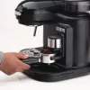 Ariete 1318 Moderna espressomasin integreeritud kohviveskiga, kohviubadele ja jahvatatud kohvile, piimavahustajaga cappuccino valmistaja, 1 ja 2 tassi filter, 1080 W, 800 ml, must