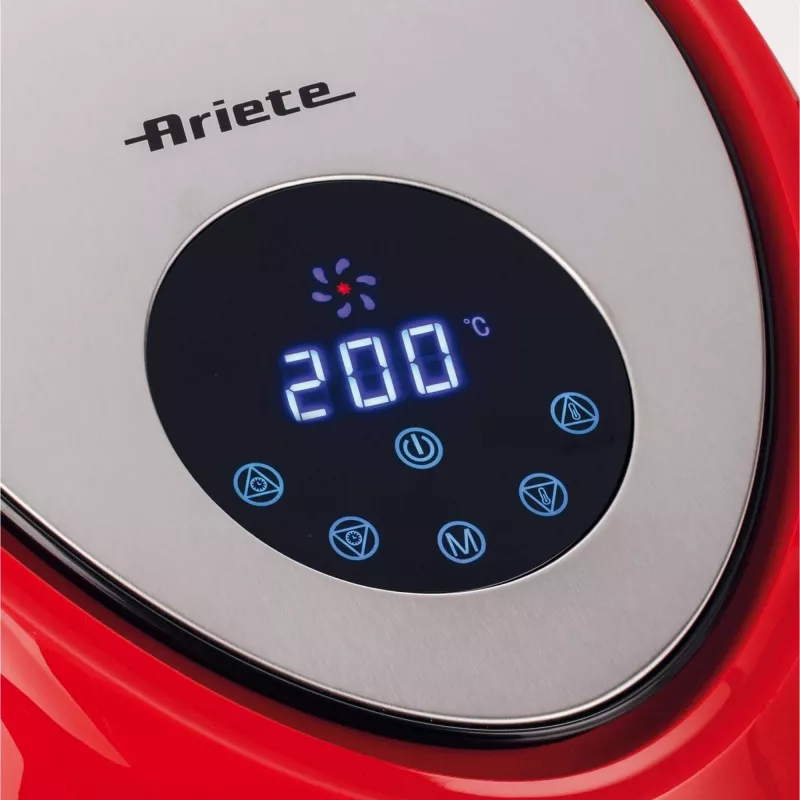 Ariete 4618 Airy Fryer XXL - õhufritüür - 2,5 kg friikartuleid - 7 liitrit - küpsetamine ilma õli ja rasvata - 1800 W - punane