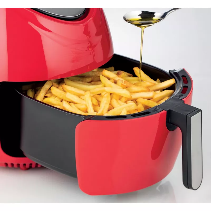 Ariete 4618 Airy Fryer XXL - õhufritüür - 2,5 kg friikartuleid - 7 liitrit - küpsetamine ilma õli ja rasvata - 1800 W - punane