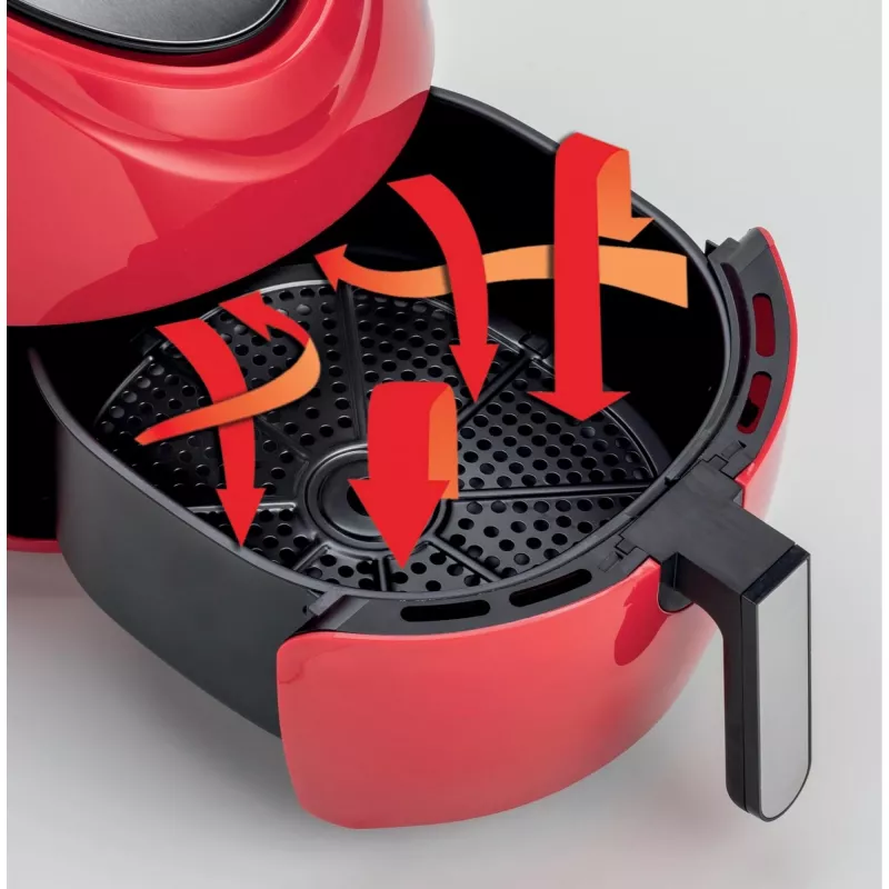 Ariete 4618 Airy Fryer XXL - õhufritüür - 2,5 kg friikartuleid - 7 liitrit - küpsetamine ilma õli ja rasvata - 1800 W - punane