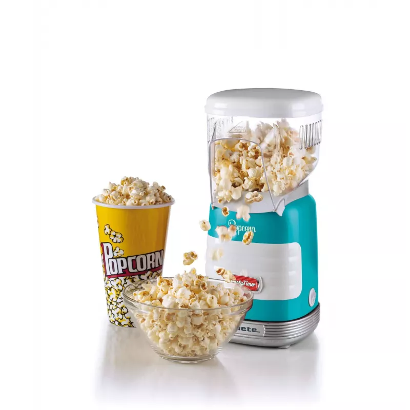 Ariete 2956, Pop Corn Party Time, Pop Corn Machine, valmistab 60 g maisi popkorniks 2 minutiga kuuma õhuga, rasvavaba, 1000 W, sinine
