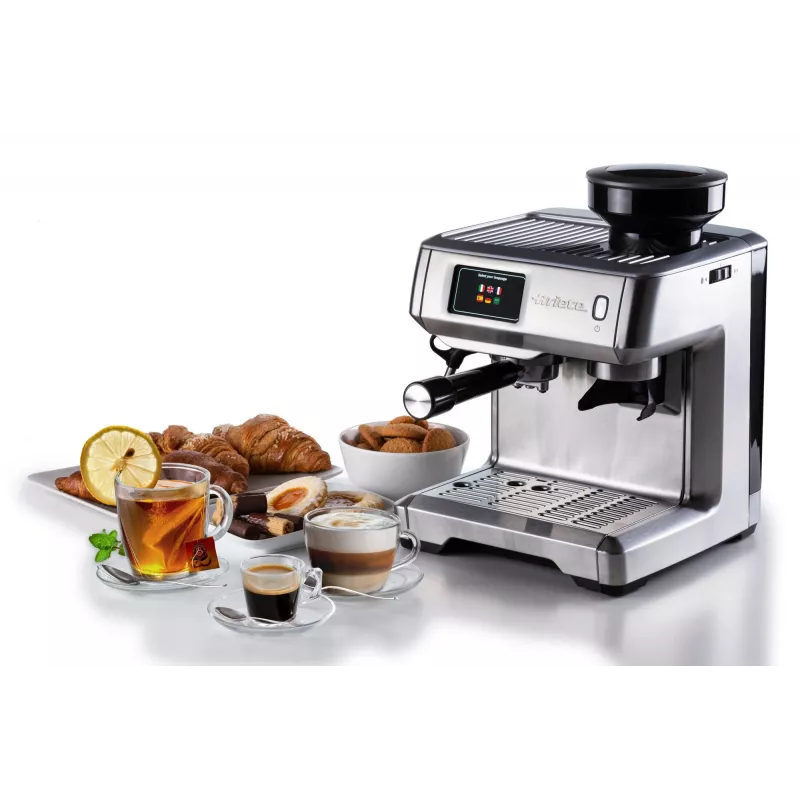 Ariete Espresso kohvimasin 1312, Espressomasin, 2 L, Kohvioad, Sisseehitatud veski, 1600 W, Hõbedane