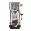 Ariete 1381 kohvimasin manomeetriga, ühildub jahvatatud kohvi ja ESE padjakestega, 1300 W, 1,1 l mahutavus, 15 bar rõhk, ½ tassi filter, Cappuccino seade, hõbedane