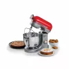 Ariete Moderna Red Mixer, köögikombain, Punane, Vahustamine, Sõtkumine, Segamine, 5,5 L, Pöörlev, Alumiinium