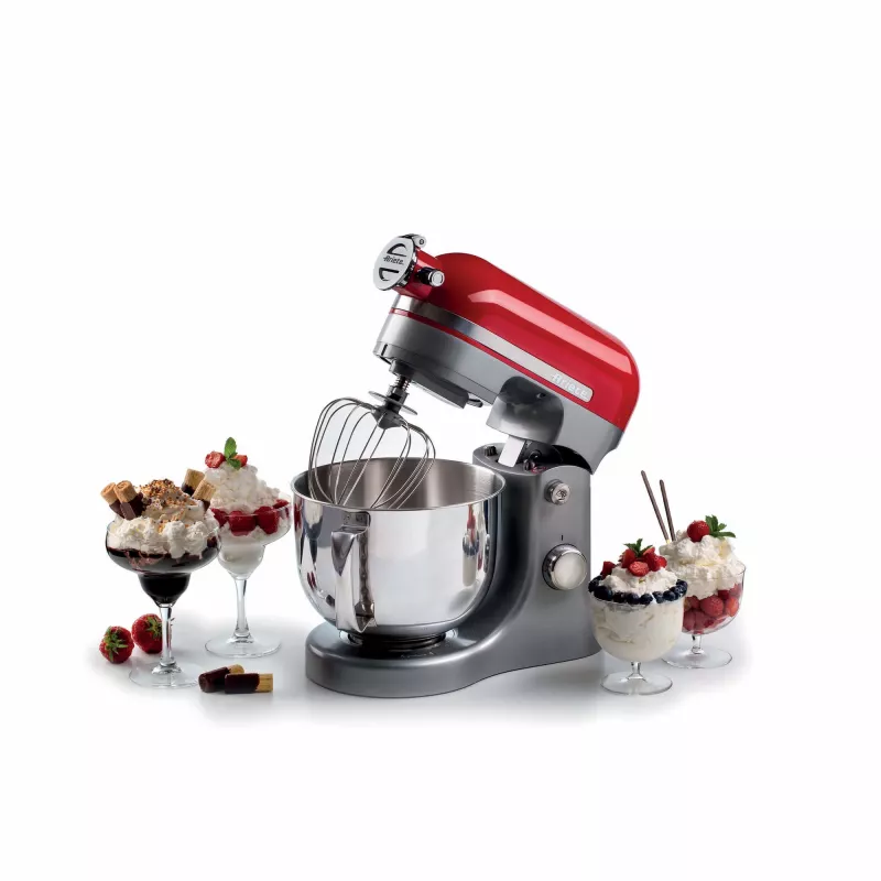 Ariete Moderna Red Mixer, köögikombain, Punane, Vahustamine, Sõtkumine, Segamine, 5,5 L, Pöörlev, Alumiinium