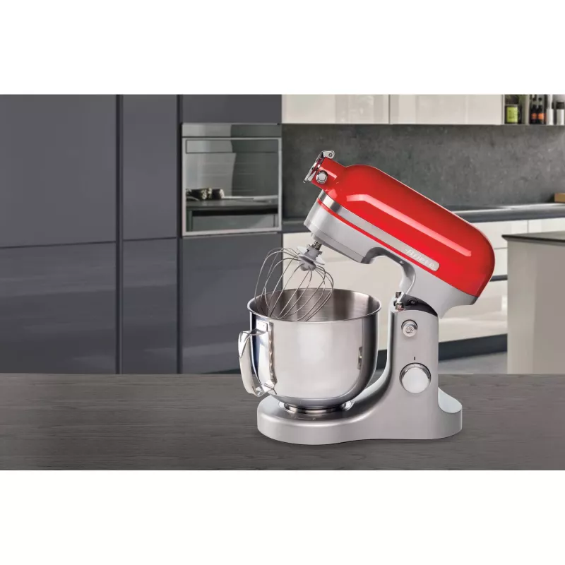 Ariete Moderna Red Mixer, köögikombain, Punane, Vahustamine, Sõtkumine, Segamine, 5,5 L, Pöörlev, Alumiinium