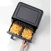 Ariete 4623 Airy Fryer Dual, õhufritüür kahe korviga, 1700 W, 8L mahutavus, 3 toiduvalmistusfunktsiooni, digitaalne LED-puutepaneel, 8 eelseadistatud programmi, taimer, 2 korvi, must