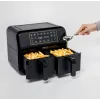 Ariete 4623 Airy Fryer Dual, õhufritüür kahe korviga, 1700 W, 8L mahutavus, 3 toiduvalmistusfunktsiooni, digitaalne LED-puutepaneel, 8 eelseadistatud programmi, taimer, 2 korvi, must