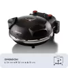 Ariete 917 pitsaahi - Pitsa 4 minutiga - Tulekindlast kivist plaat mittenakkuva töötlusega - Maksimaalne temperatuur 400 ° - 1200 W - Taimer 30 ' - must