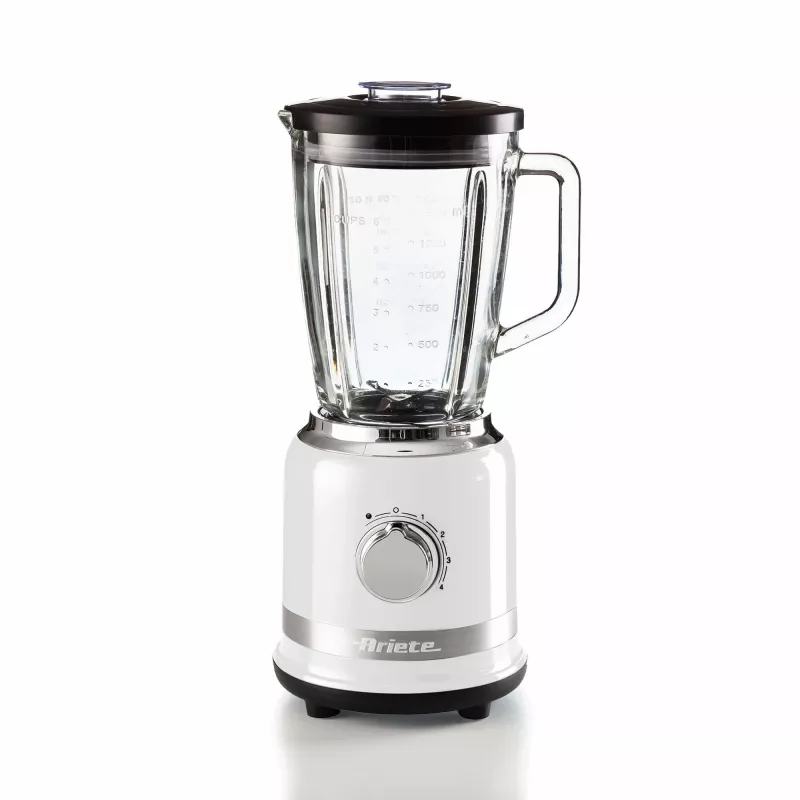 Ariete Modern Valge Blender klaaskannuga, lauasegisti, 1,5 L, impulssfunktsioon, jääpurustus, 1000 W, valge