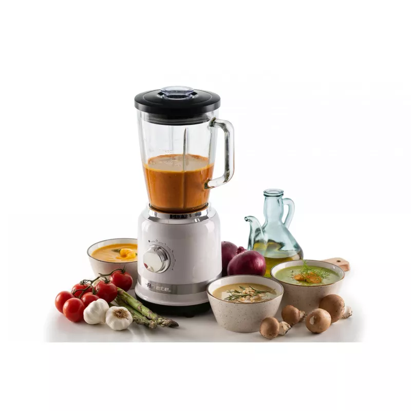 Ariete Modern Valge Blender klaaskannuga, lauasegisti, 1,5 L, impulssfunktsioon, jääpurustus, 1000 W, valge