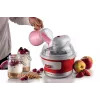 Ariete 643 Ice Cream Maker Party Time, jäätisemasin, 12W, 1,5 L mahutavus, eemaldatav korv kahekordse isolatsiooniga, valmistusaeg 30 minutit, kaas koostisosade lisamiseks, punane