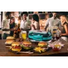 Ariete 205 Hamburger Maker Party Time, hamburgerivalmistaja, 1200 W, topelt mittenakkuvad plaadid, 2 kambrit, lihtne puhastada, sinine