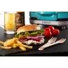 Ariete 205 Hamburger Maker Party Time, hamburgerivalmistaja, 1200 W, topelt mittenakkuvad plaadid, 2 kambrit, lihtne puhastada, sinine