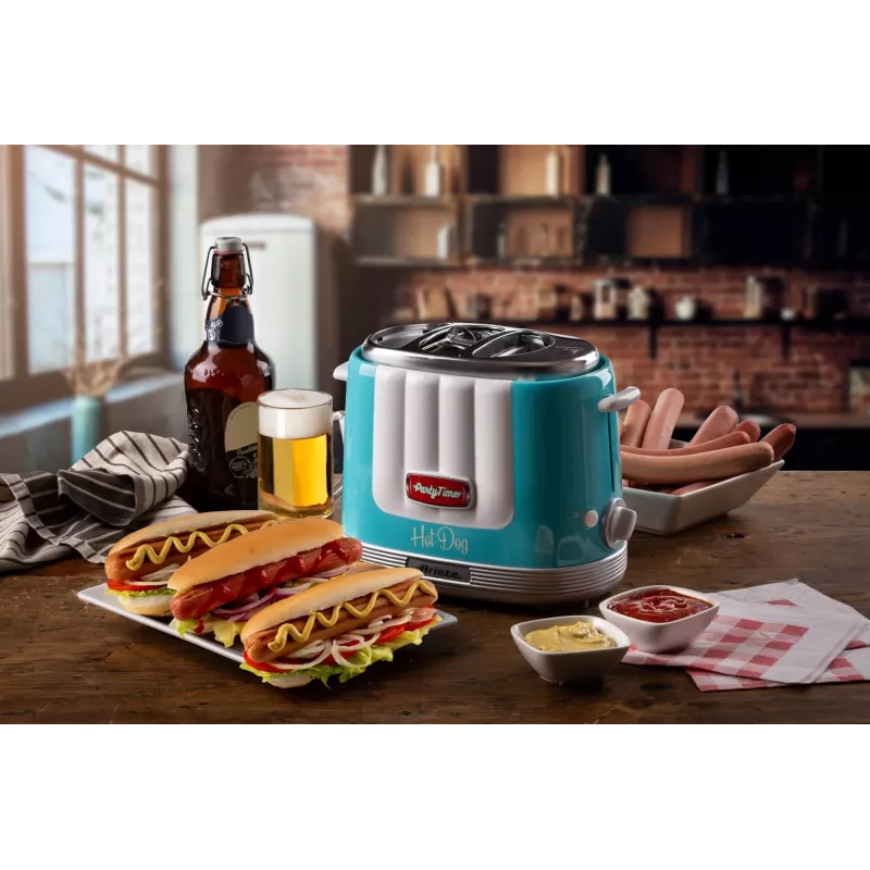 Ariete 206 Hot dog Maker Party Time, 650W, sinine, hot dog’i röster, helesinine, 2 tk, 650 W, 160 mm, 270 mm