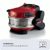 Ariete 927 Pizzeria, topeltpizzaahi, 2 pitsat 4 minutiga, 2300 W, 2 tulekindlat kivi, 2 termostaati, läbimõõt 32 cm, 5 küpsetustaset, 2 roostevabast terasest pitsalabidat, punane